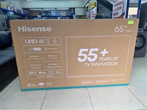  Brand New Hisense 65” Smart 4K UHD TV – ON SPECIAL