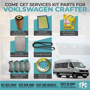 Volkswagen Crafter Service Kit Parts