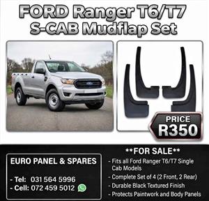 Ford Ranger T6 / T7 Single Cab Mudflaps Set for sale 