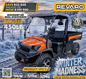 Special on all Revaro UTV's now on
