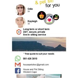 House and Pet Sitting Western Cape 