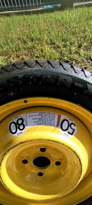 Toyota Starlet 15 inch Unused Space Saver Spare Wheel