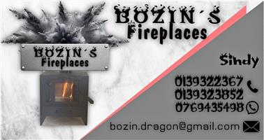 Closed combustion fireplaces