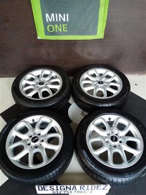 MINI COOPER RIMS & TYRES 195/55R16 RSC FIRELLI 5X120PCD