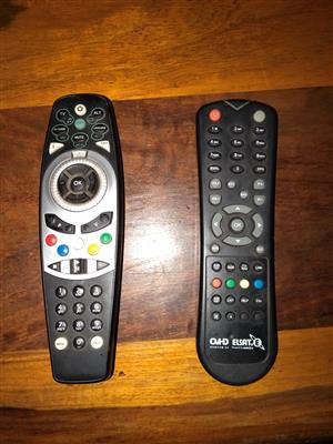 Tv + 2 x decoders and their remotes for sale