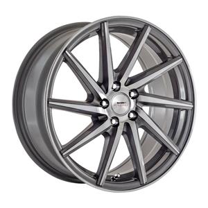 17″ A-Line Phoenix 4/100 Gunmetal Machine Face Alloy Wheels (D-turning right)