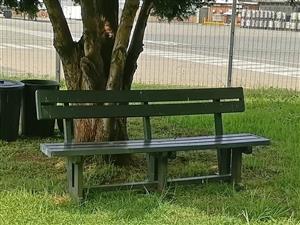Dark Green Plastic Bench