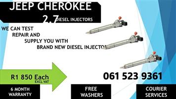 JEEP CHEROKEE 2.7 DIESEL INJECTORS - EXCELLENT CONDITIONED
