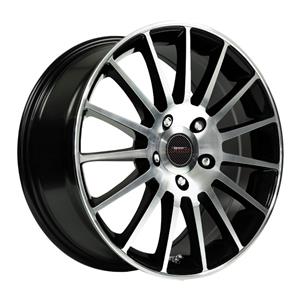 17″ A-Line Maison 5/112 Black Machine Face Alloy Wheels