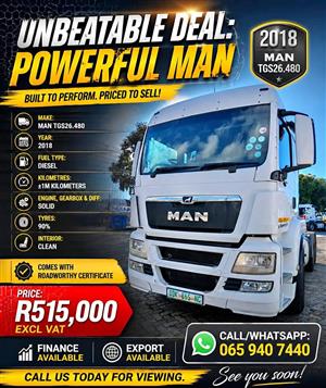 2018 MAN TGS 26.480 (6x4) – Work-Ready Powerhouse