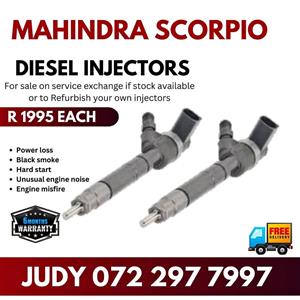 Mahindra Scorpio Diesel Injectors for sale on service exchange or to recon
