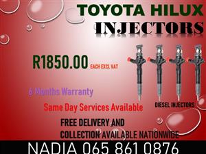 TOYOTA HILUX DIESEL INJECTORS FOR SALE