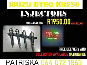 ISUZU DTEQ KB250 DIESEL INJECTORS FOR SALE ON REQUEST OR RECON