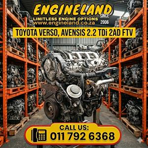 Toyota Avensis 2.2tdi 2ad engine