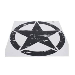 Vinyl door sticker for Jeep (star round border)
