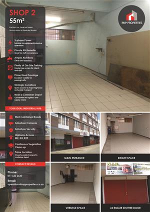 Shop 2 – 55m² Compact Commercial Space To Let