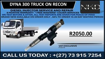 Toyota Dyna 300 Truck Diesel Injectors 