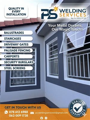 PS Welding Services in carports, Barustrades, staircase, spray Painting, etc