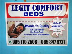 Legit Comfort Beds affordable quality brand new beds. Cash on delivery no money upfront 