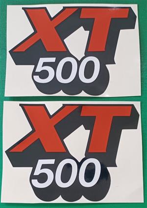1980's Yamaha XT 500 stickers decals graphics 