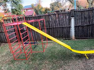 Jungle Gym with swing & slide.