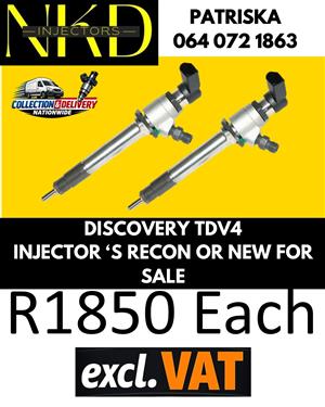 DIESEL INJECTORS REPAIRS - DISCOVERY TDV4 FOR SALE 