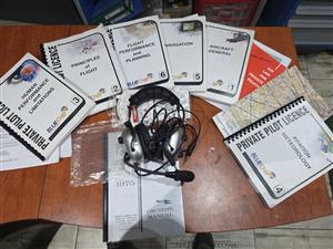 Complete PPL Study kit with almost new headset