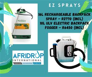 EZ Rechargeable Backpack Spray and Electric Foggers