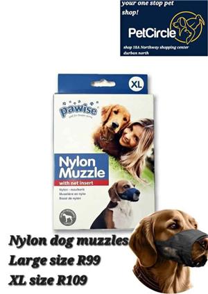 Nylon muzzles for dogs