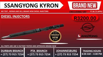 Ssangyong Kyron 2.0L (BRAND NEW) Diesel Injectors 