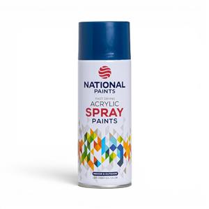 National Paints Fast Drying Acrylic Spray 400ml (Kaba Blue)