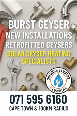 PLUMBER GEYSER INSTALLATIONS AND REPAIRS