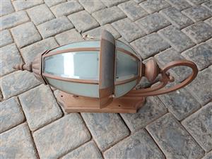 Outdoor vintage lantern wall fixture light fitting Bronze