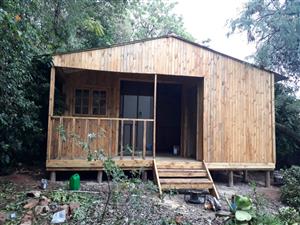 Wendy houses, log cabins and knotty pine, tool sheds, guard huts, custom-made 