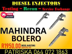 GET YOUR DIESEL INJECTORS FOR MAHINDRA BOLERO NEW OR RECON
