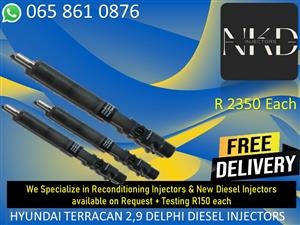 HYUNDAI TERRACAN INJECTORS WE SELL OR RECON 