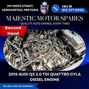  2016 Audi Q3 2.0 TDI Quattro CYLA Diesel Engine for Sale – Used
