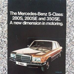 Merc 280S, 280SE, 350SE, original picture