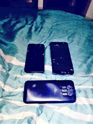 2x Smartphones & Brand New Universal Powerbank