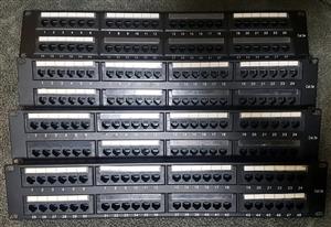 Patch panel 48 port Cat5e fully populated
