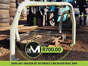 2006-2011 MAZDA BT-50 SINGLE CAB SILVER ROLL BAR