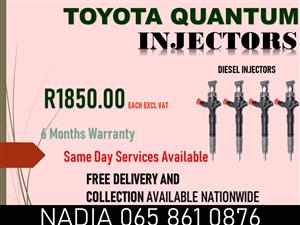 TOYOTA QUANTUM DIESEL INJECTORS FOR SALE