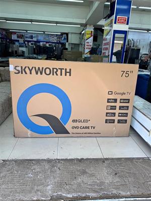 Brand New Skyworth 75 QLED Google TV – Massive Screen Special