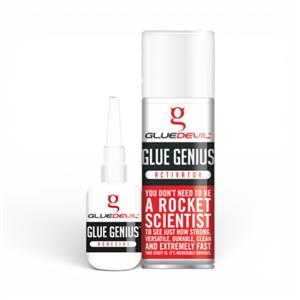 Glue Devil Super Genius Kit (adhesive & activator)