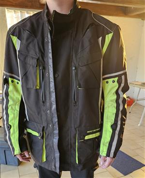 The Metalize Armoured Canvas Motorcycle Jacket  