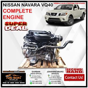 NISSAN NAVARA VQ40 COMPLETE ENGINE