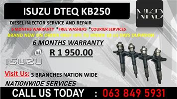 ISUZU DTEQ KB250 DIESEL INJECTORS KWAZULU NATAL AMANZIMTOTI 