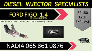 1,4 FORD FIGO DIESEL INJECTORS FOR SALE OR TO RECON