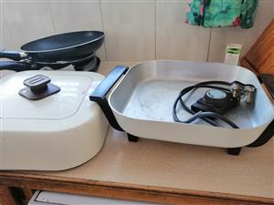 Electric frying pans