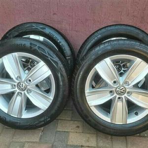 VW CADDY OEM 16IN MAGS AND TYRES 